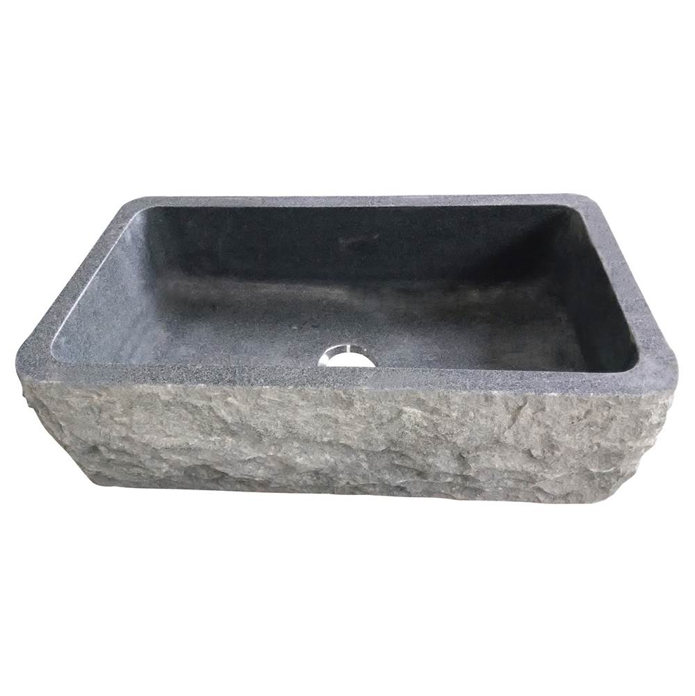 Barclay Birgitta33'' Granite Sngl BowlFarmerSink Chiseled Frnt GPBL
