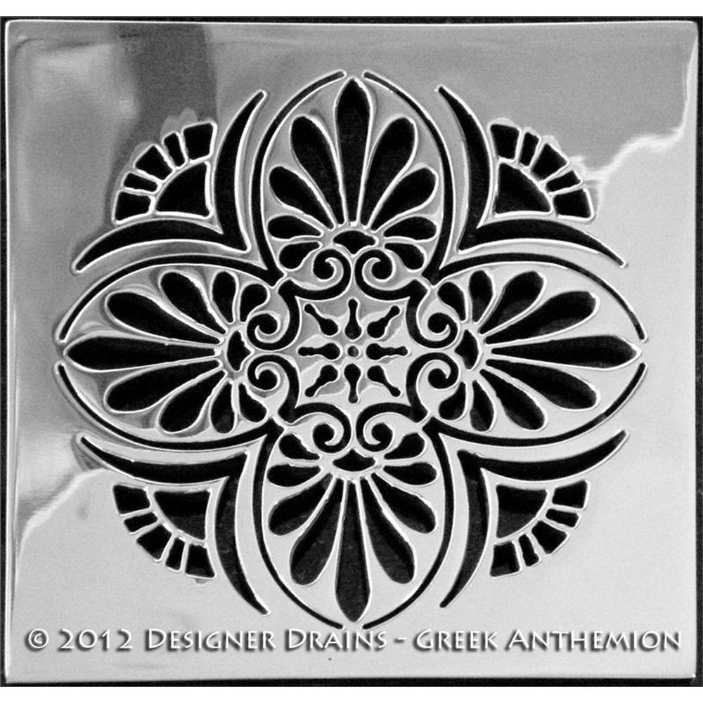 Designer Drains Elements Greek Anthemion
