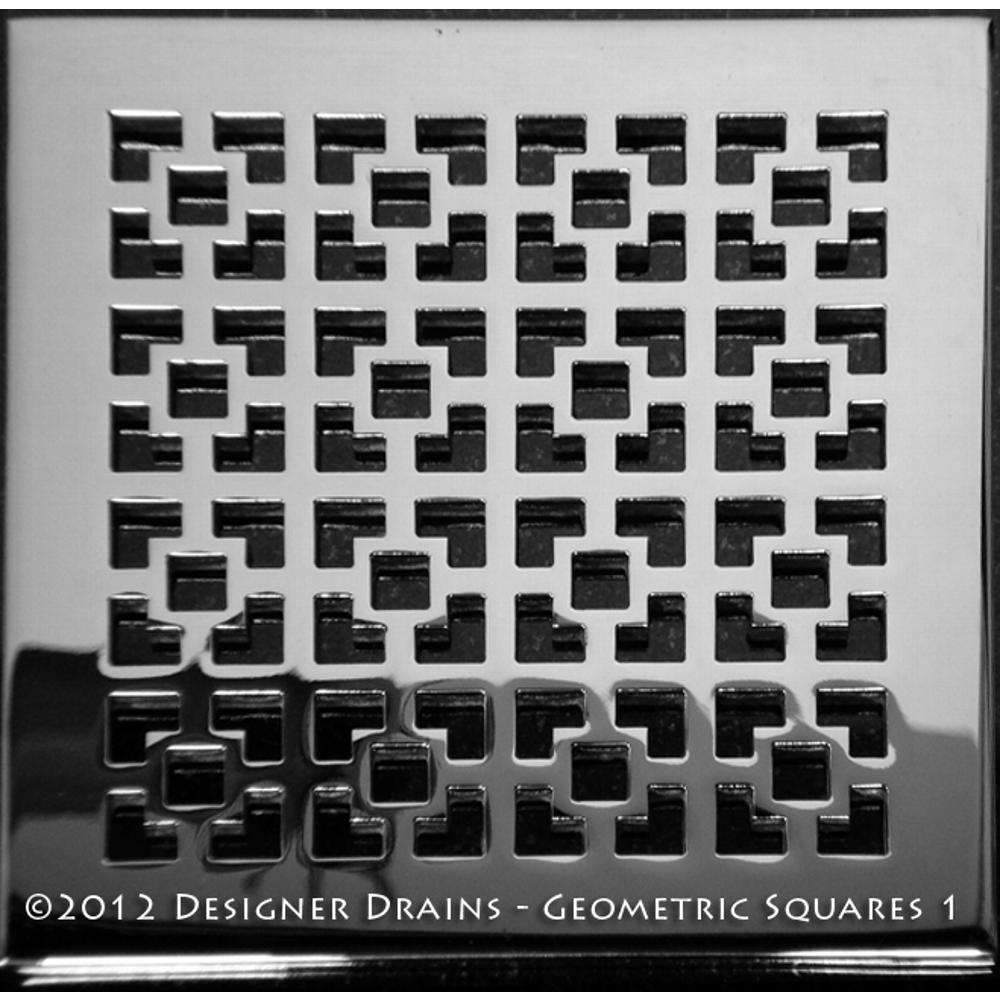 Designer Drains Geometric Squares No. 1