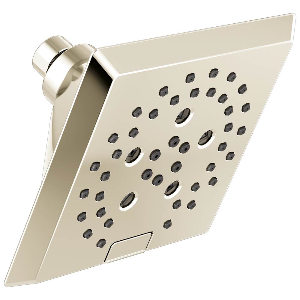 Delta Faucet Universal Showering Components H2OKinetic®5-Setting Angular Modern Raincan Shower Head