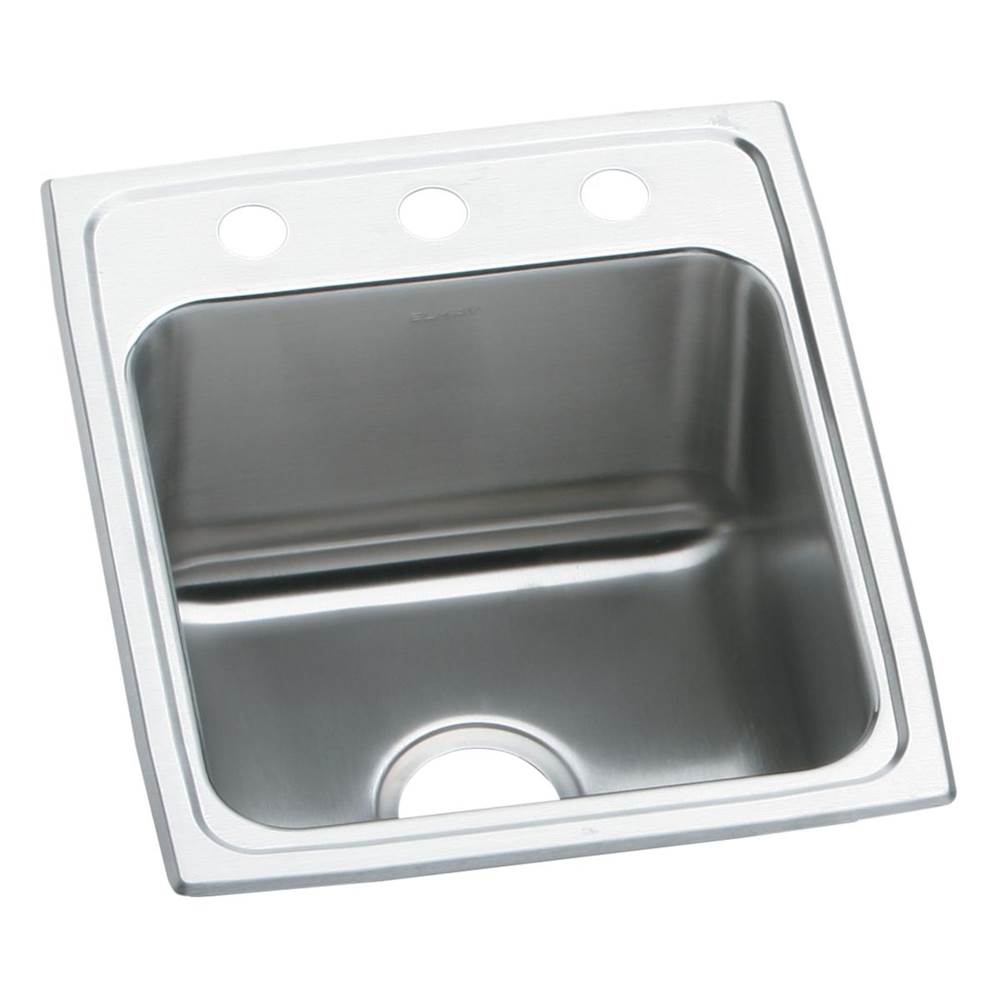 Elkay Lustertone Classic Stainless Steel 17'' x 22'' x 10-1/8'', OS4-Hole Single Bowl Drop-in Sink