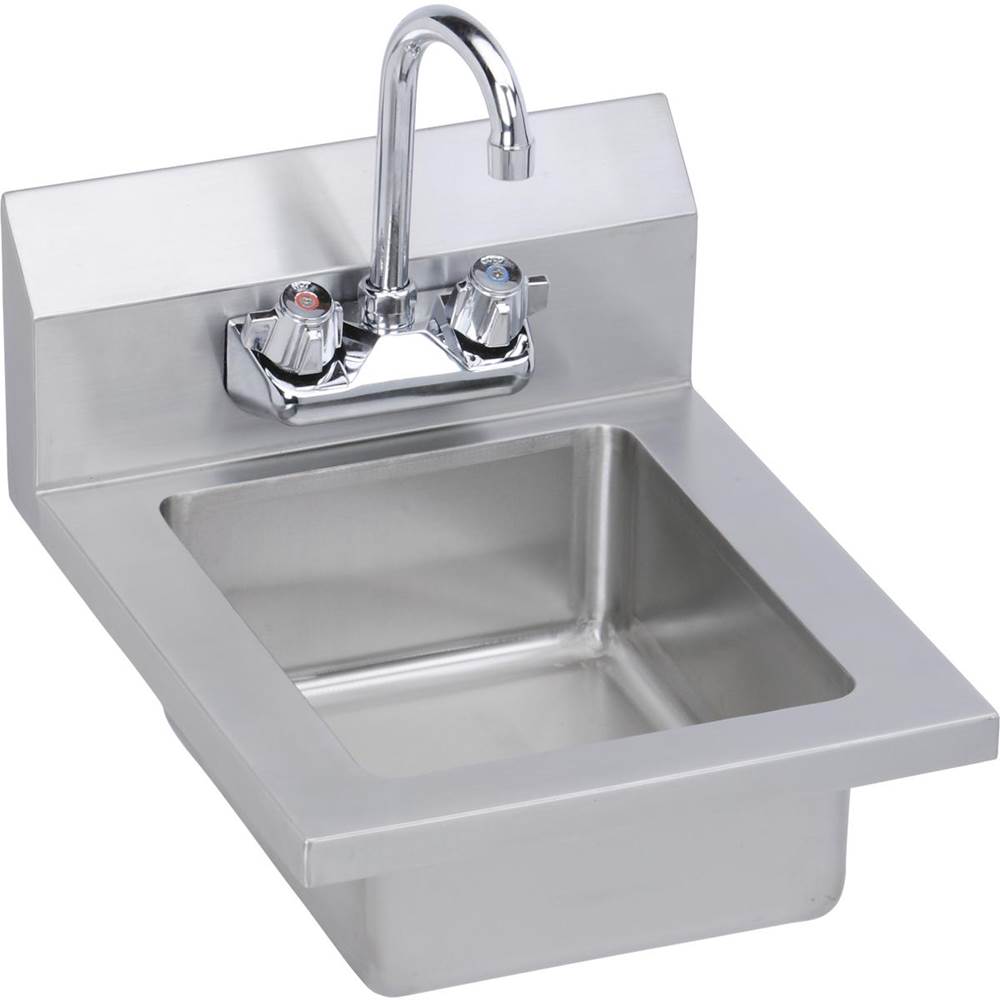 Elkay Stainless Steel 14'' x 16-1/2'' x 11'' 18 Gauge Hand Sink with Faucet