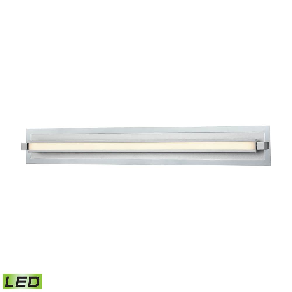 Elk Lighting Kiara 1-Light Vanity Sconce in Frosted and Polished Nickel and Satin Aluminum - Integrated LED