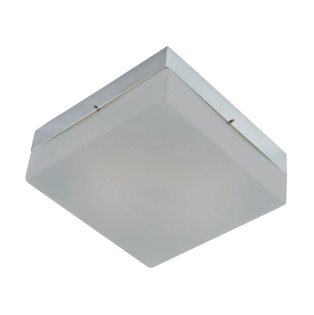 Elk Lighting Quad Flushmount in Metallic Gray With Frosted Glass - Mini