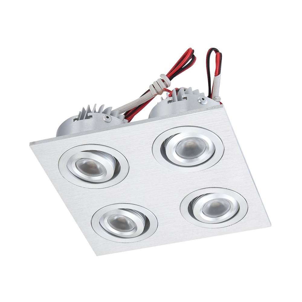 Elk Lighting Led Squared Quad Directional Recessed Plate-Mounted LED Button Downlight