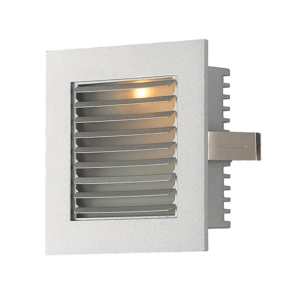 Elk Lighting Step Lt - Wall Rec, New Const (Xenon) W/Lamp With Louvered Fplate/Gray Trim
