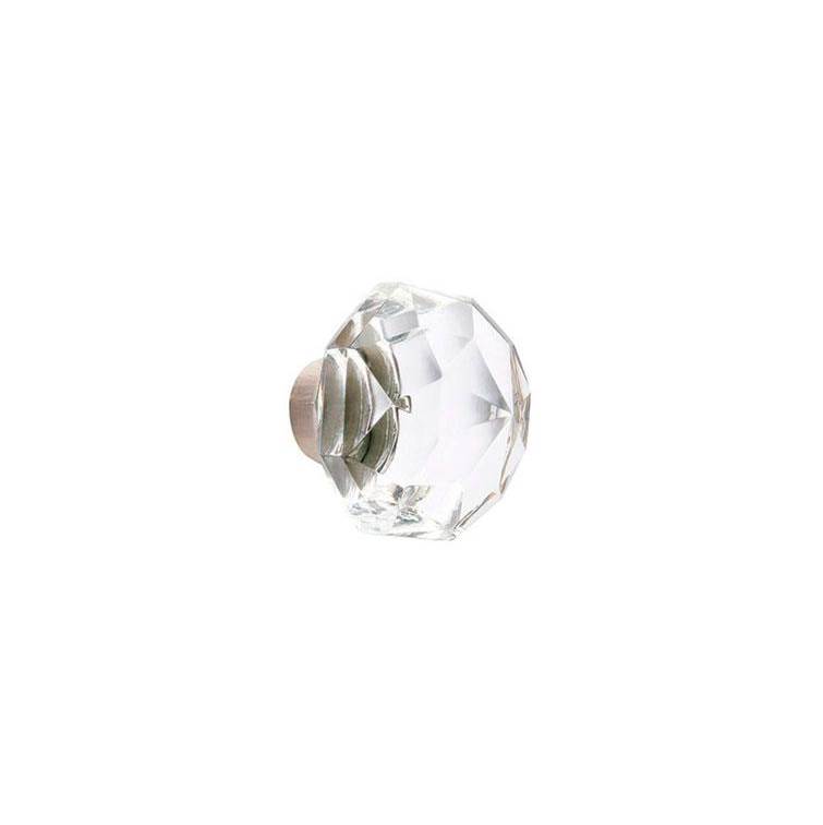 Emtek Passage, No.8 Rosette, Diamond Crystal Knob, US7