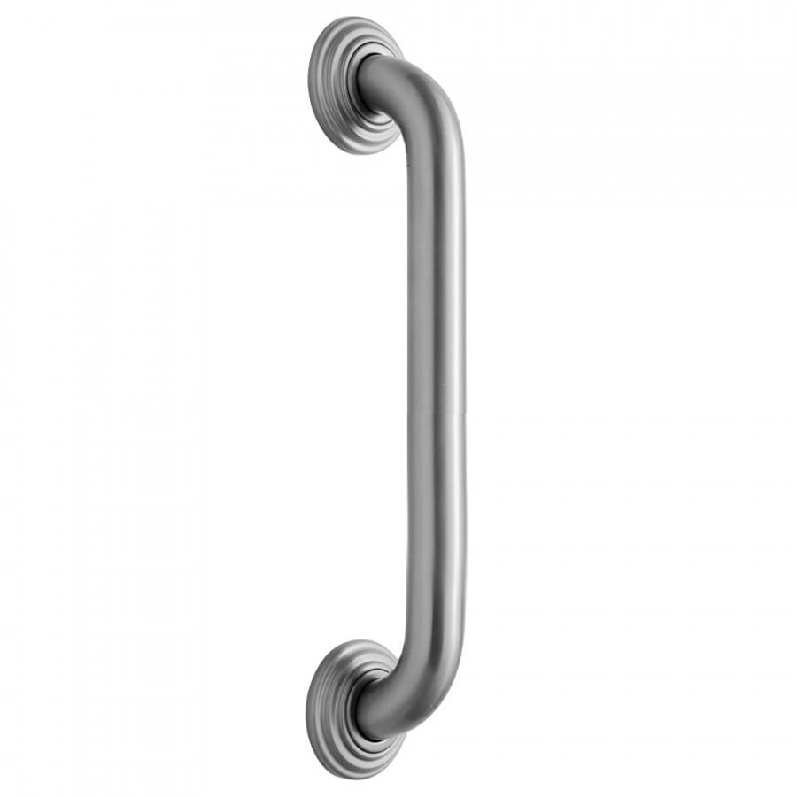 Jaclo 18'' Deluxe Grab Bar with Traditional Round Flange