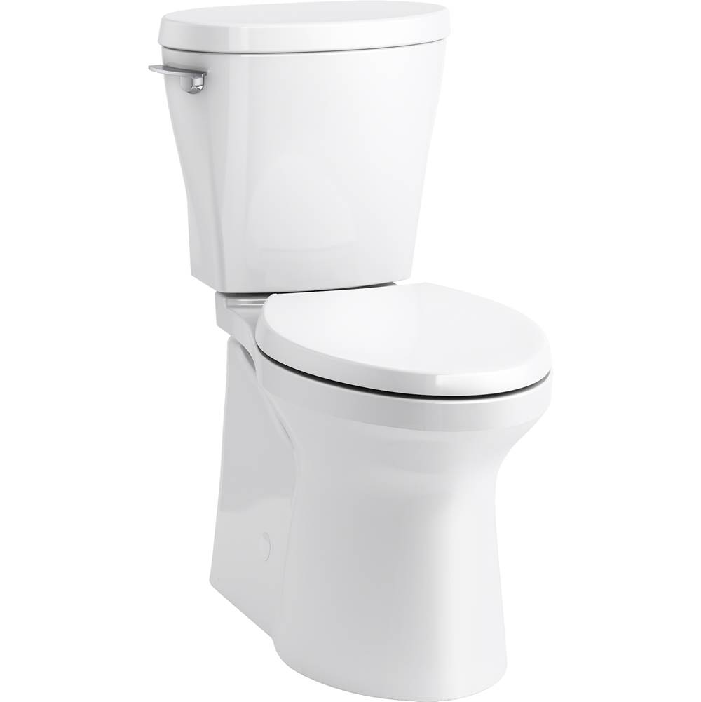 Kohler Betello Comfort Height with Continuousclean Two-piece Elongated 1.28 Gpf Toilet with Skirted Trapway, Revolution 360 Swirl Flushing Technology an
