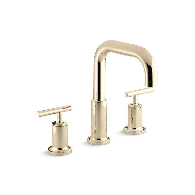Kohler Purist® Deck-mount bath faucet trim with Lever handles