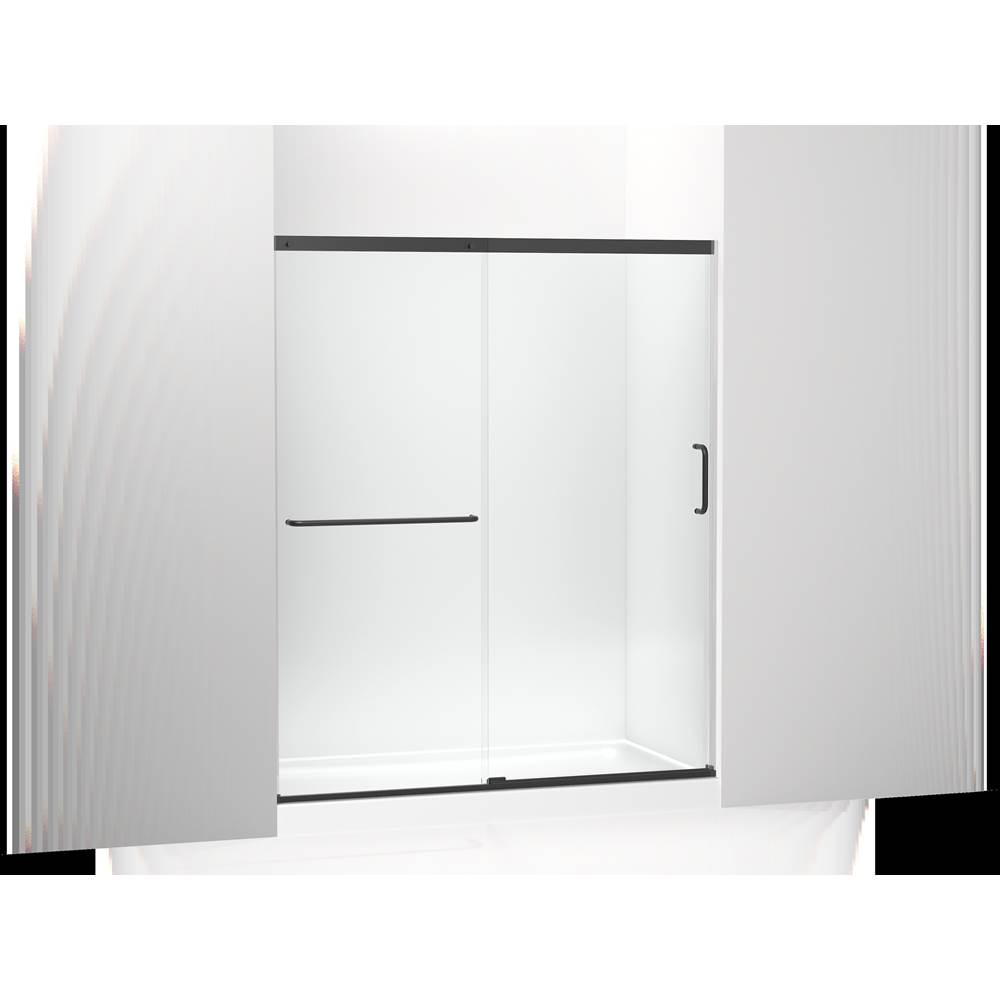 Kohler Elate™ Sliding shower door, 70-1/2'' H x 56-1/4 - 59-5/8'' W, with 1/4'' thick Crystal Clear glass