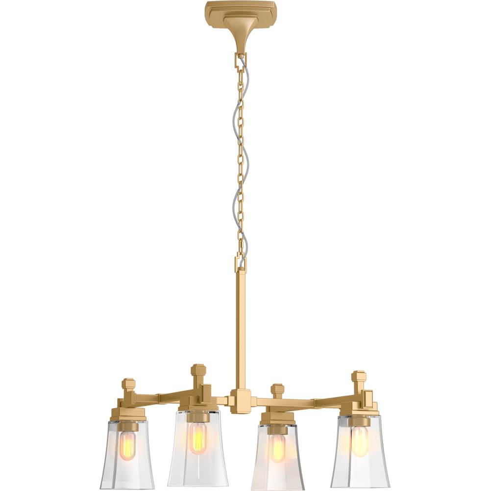Kohler Riff® 30.5'' four-light chandelier