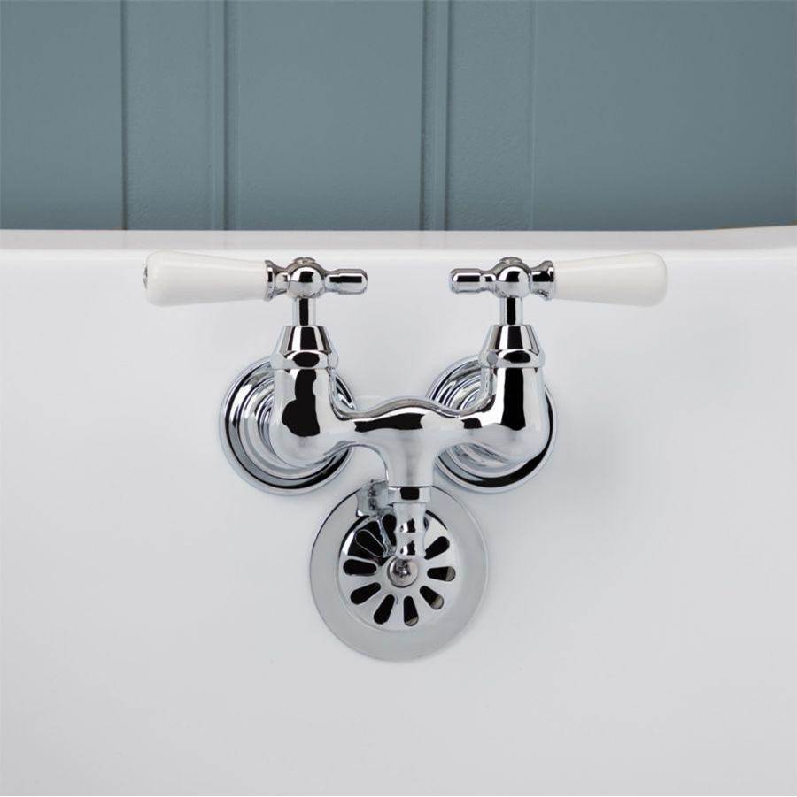 Maidstone Tub Wall Mount English Telephone Faucet - Down Spout