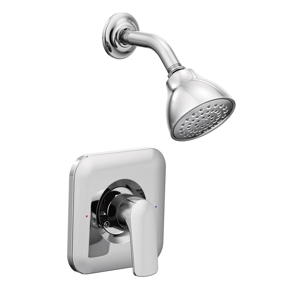 Moen Rizon 1-Handle 1-Spray Posi-Temp Shower Faucet Trim Kit in Chrome (Valve Sold Separately)