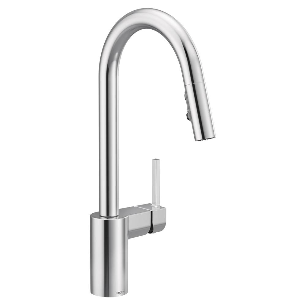 Moen Align One-Handle Modern Kitchen Pulldown Faucet with Reflex and Power Clean Spray Technology, Chrome