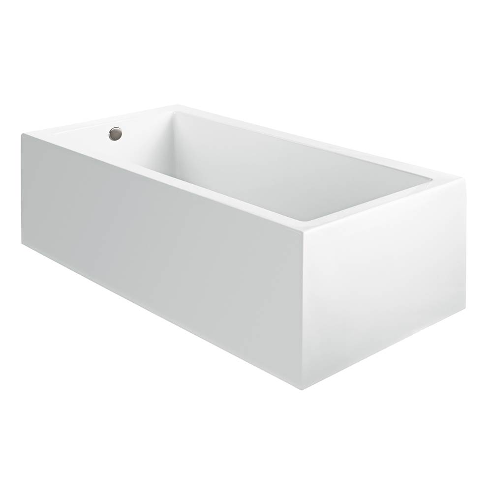 MTI Baths Andrea 15A Acrylic Cxl Sculpted 1 Side Air Bath Elite - White (60X30)