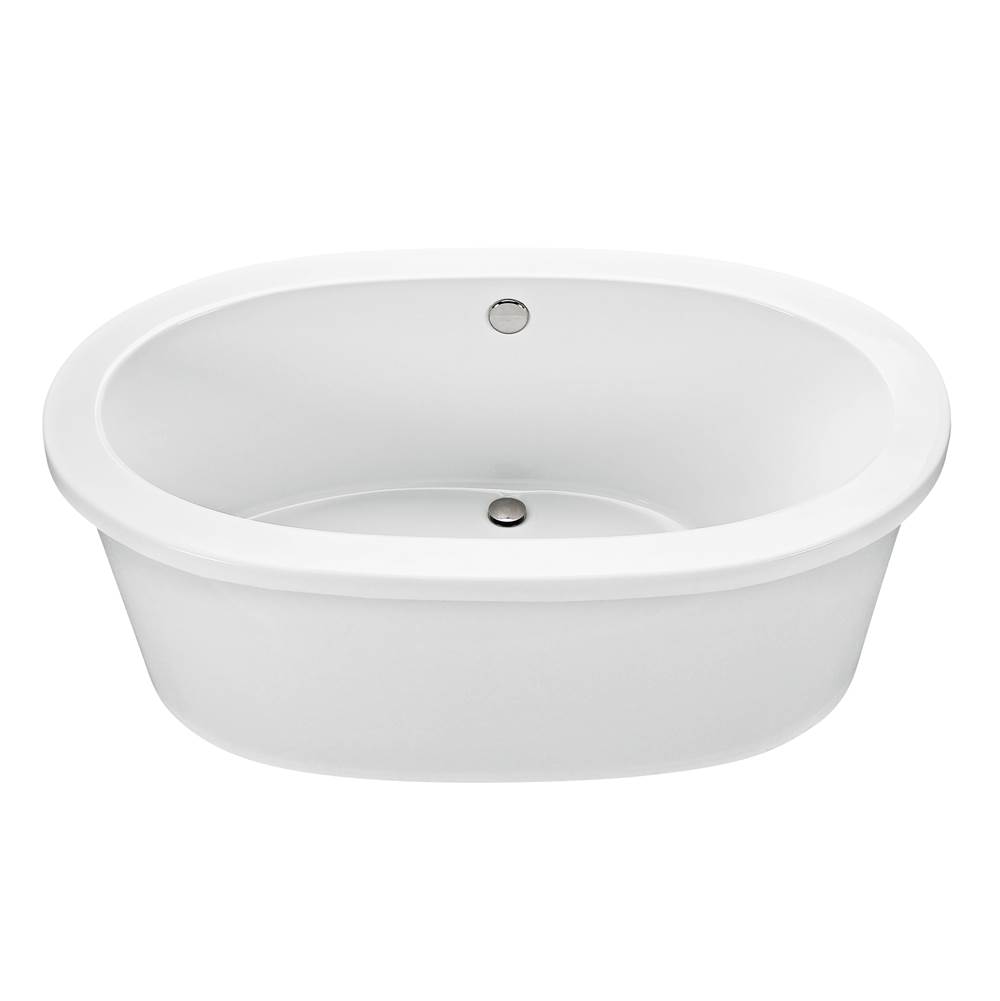 MTI Baths Adena 7 Acrylic Cxl Freestanding Soaker Right Slope- Biscuit (59.5X35.25)