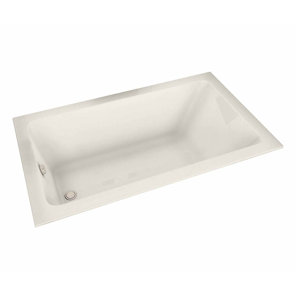 Maax Pose 6032 Acrylic Drop-in End Drain Combined Whirlpool & Aeroeffect Bathtub in Biscuit