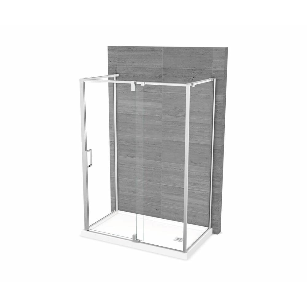 Maax ModulR 60 x 36 x 78 in. 8mm Pivot Shower Door for Wall-mount Installation with Clear glass in Chrome