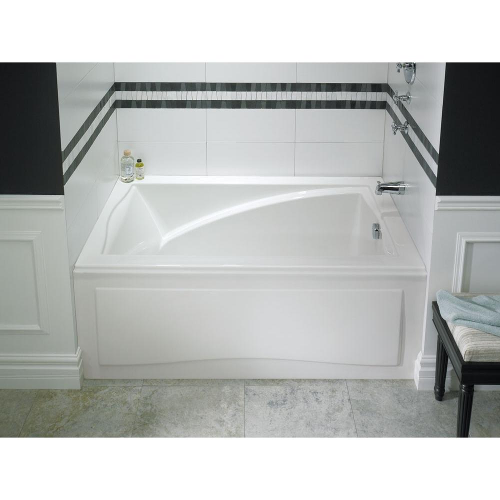 Neptune DELIGHT bathtub 32x60 with Tiling Flange and Skirt, Left drain, Whirlpool/Activ-Air, White