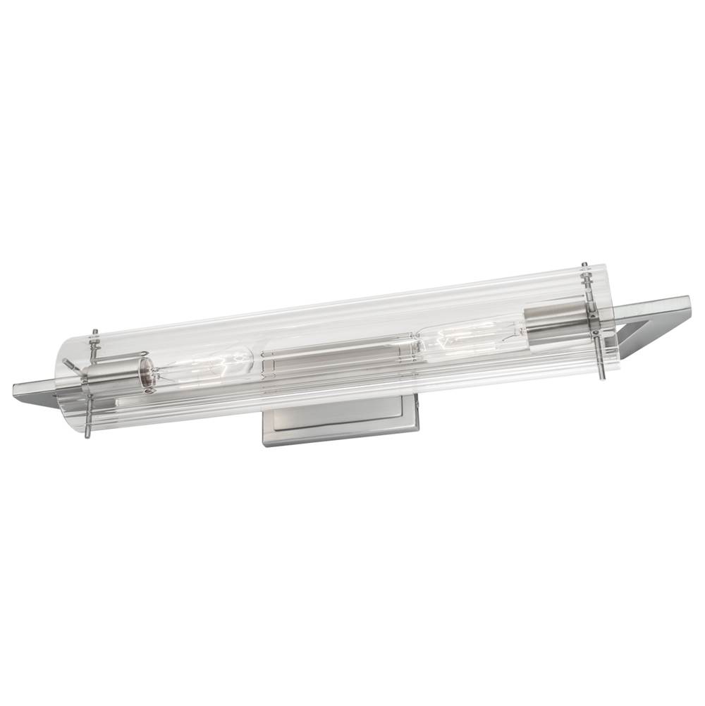 Norwell Faceted Sconce Vanity Light - Brushed Nickel