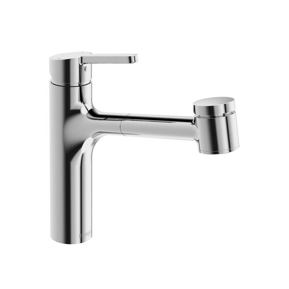 In2aqua Edge Single-Lever Kitchen Faucet With Swivel Spout; Pull-Out Spray, Chrome