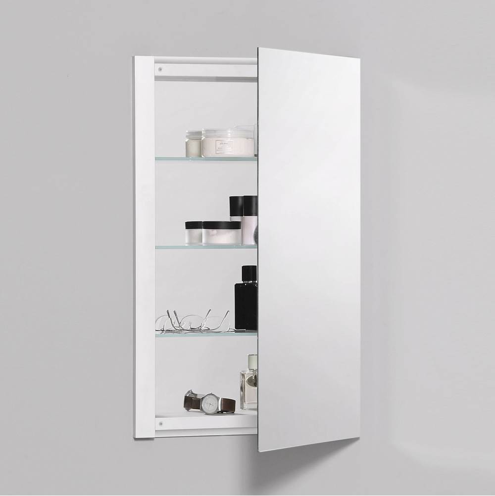 Robern R3 Series Cabinet, 16'' x 26'' x 4'', Single Door, Polished Edge