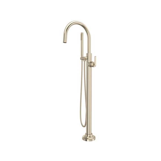 Rohl Apothecary™ Single Hole Floor Mount Tub Filler Trim
