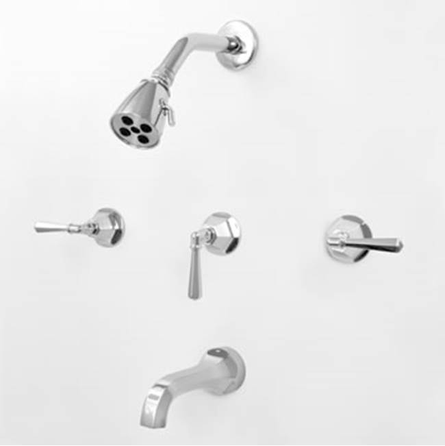 Sigma 3 Valve Tub & Shower Set TRIM (Includes HAF and Wall Tub Spout) WINDHAM POLISHED BRASS PVD .40