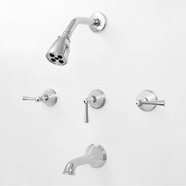 Sigma 3 Valve Tub & Shower Set TRIM (Includes HAF and Wall Tub Spout) CHICAGO SATIN NICKEL .69