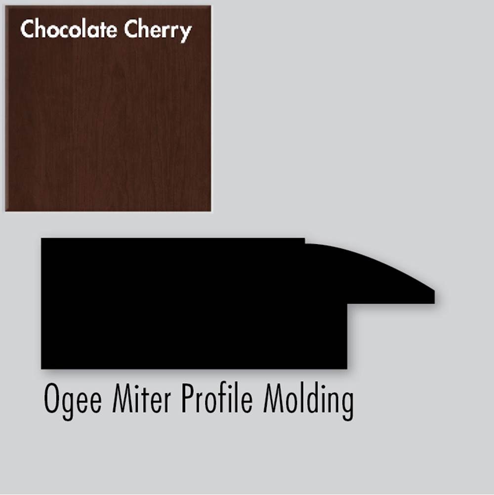 Strasser Woodenworks 2.25 X .75 X 72 Molding Ogee Miter Choc Cherry