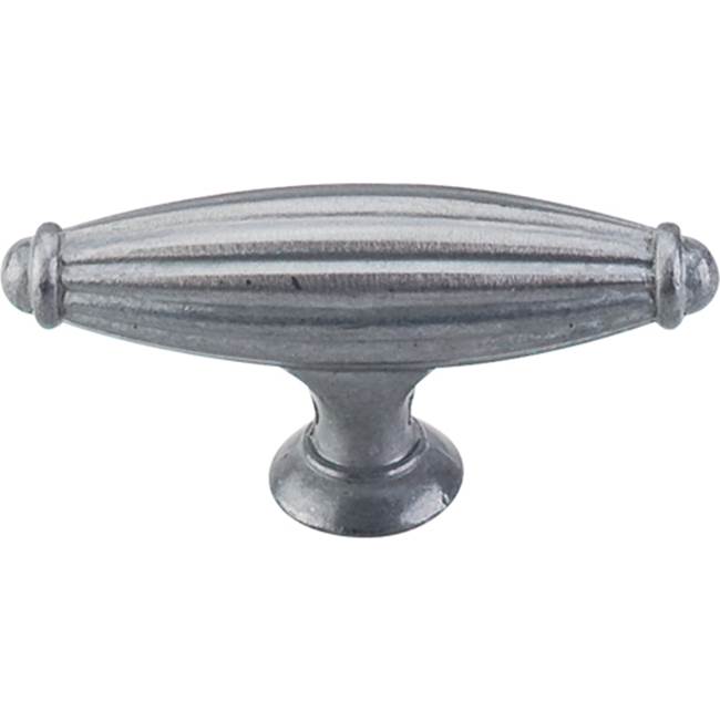 Top Knobs Tuscany T-Handle 2 5/8 Inch Pewter Light