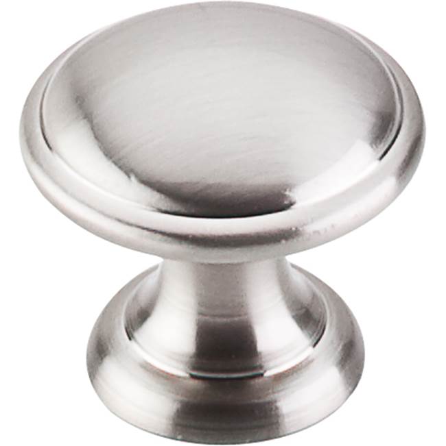 Top Knobs Rounded Knob 1 1/4 Inch Brushed Satin Nickel