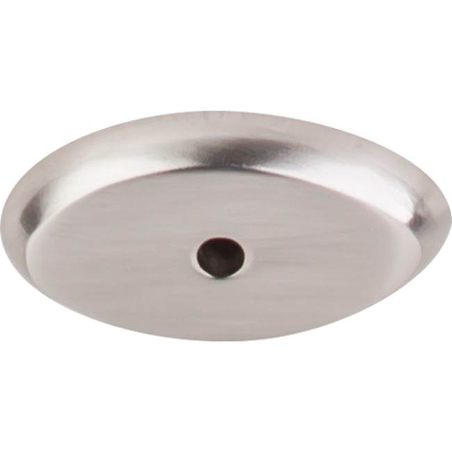 Top Knobs Aspen II Oval Backplate 1 1/2 Inch Brushed Satin Nickel