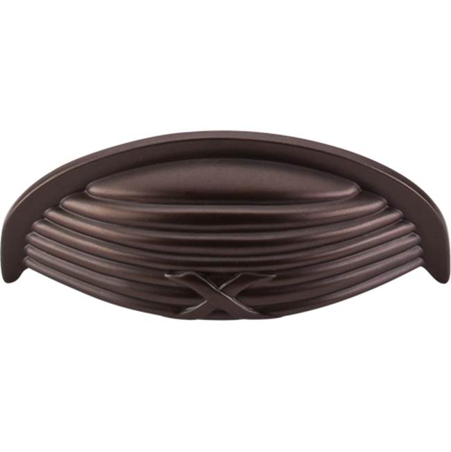 Top Knobs Ribbon and Reed Cup Pull 3 Inch (c-c) Oil Rubbed Bronze