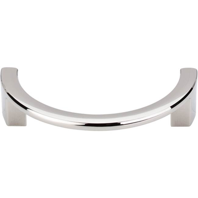 Top Knobs Half Circle Open Pull 3 1/2 Inch (c-c) Polished Nickel