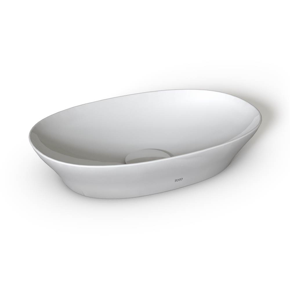 TOTO Toto® Kiwami® Oval 16 Inch Vessel Bathroom Sink With Cefiontect®, Clean Matte