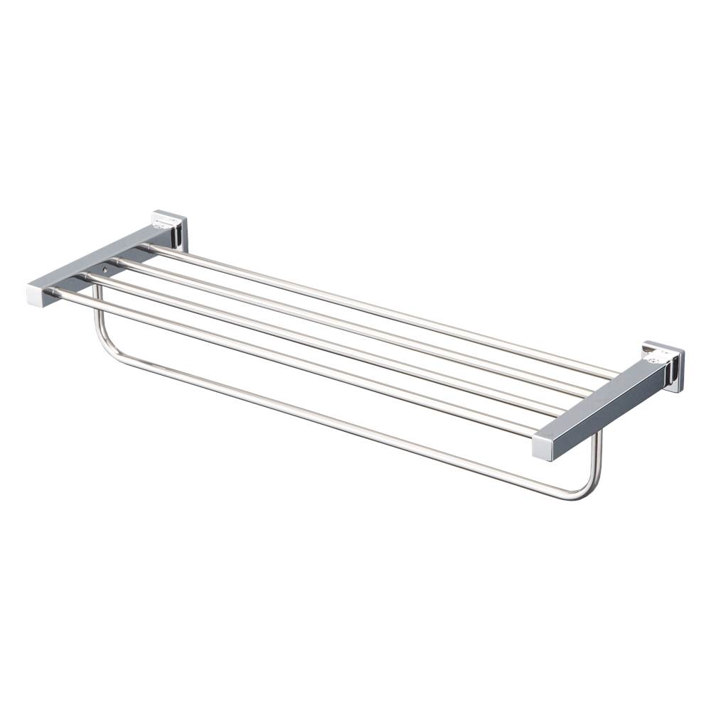 TOTO Toto® L Series Square Towel Shelf With Hanging Bar, Polished Chrome