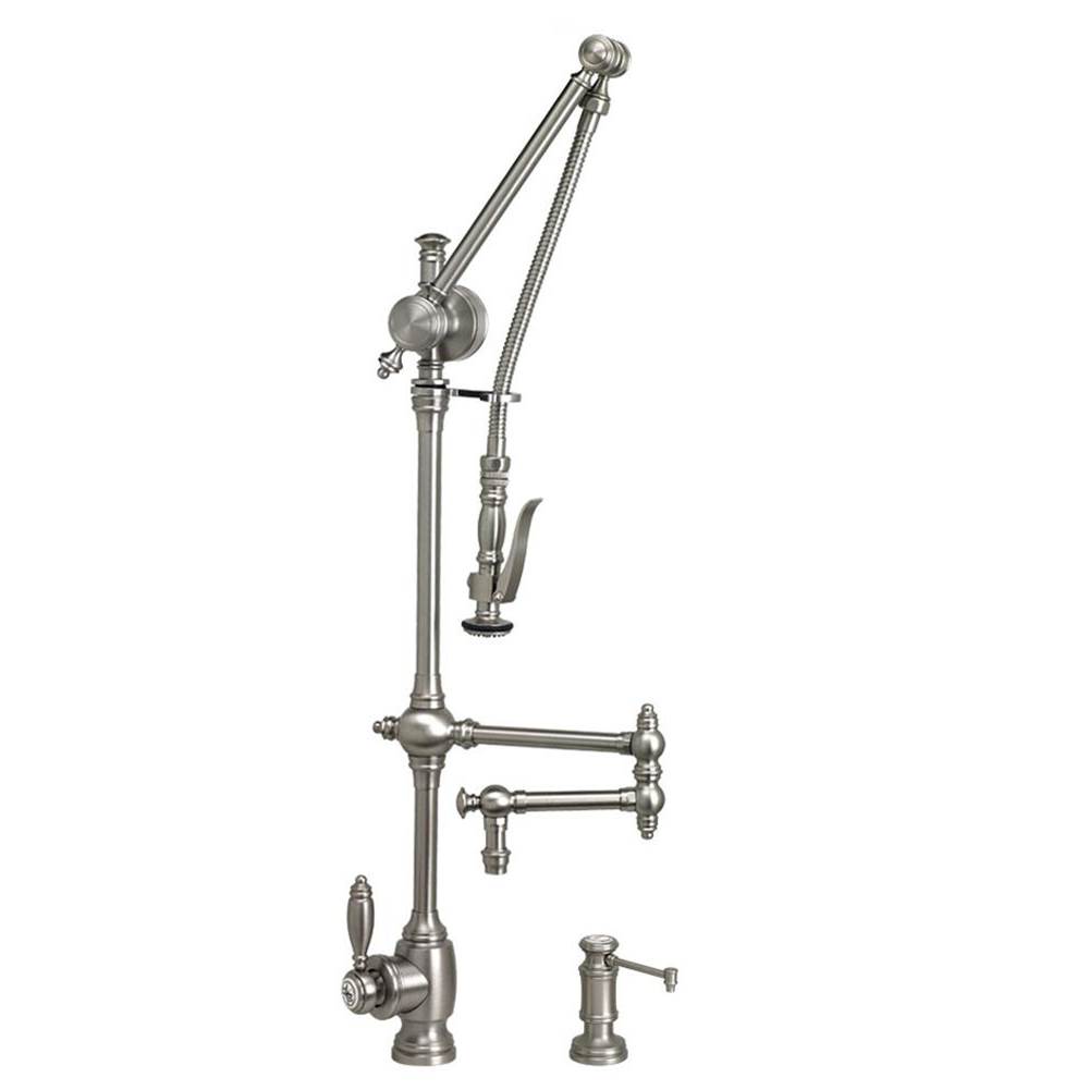 Waterstone Waterstone Traditional Gantry Pulldown Faucet - 12'' Articulated Spout