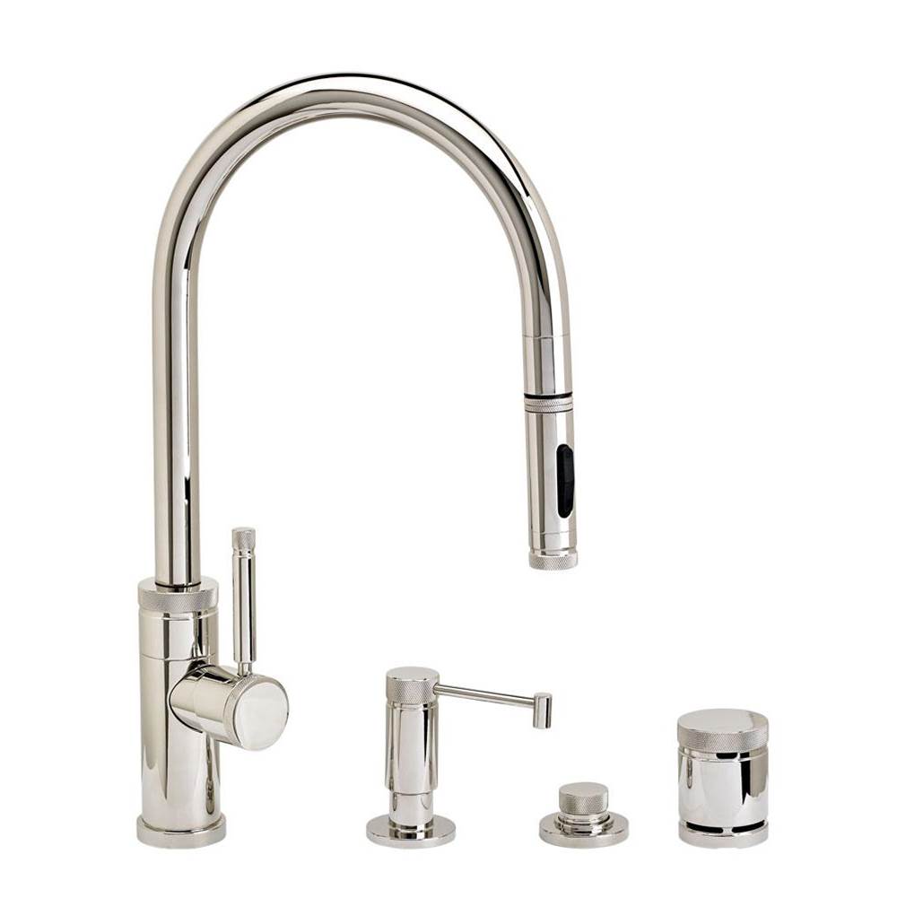 Waterstone Waterstone Industrial PLP Pulldown Faucet -Toggle Sprayer - 4pc. Suite
